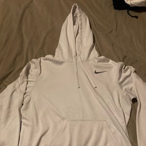 White therma-fit men’s Nike hoodie size large
